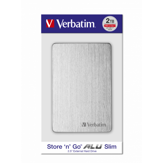 Verbatim Store 'n' Go ALU Slim Portable HDD 2TB
